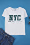 Ecru Boy's 100% Cotton Slogan Printed Short Sleeve Knitted T-Shirt Tkdss25Ts00099 - 2