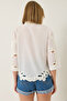 Women's Ecru Süzene Embroidered Openwork Cotton Shirt 60251799 - 6
