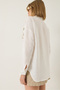 Women's White Sequin Embroidered Regular Fit Aerobin Shirt 60283213 - 7
