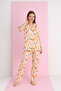 Combed Buttoned Pajama Set - 2