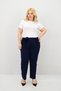 Women's Plus Size Rose Belt Detailed High Waist Pants 6327-25 - 3