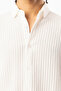 Thick Braided Twill Fabric Men's Long Sleeve Shirt, Men's Long Sleeve Shirt - 3