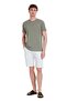 Olive Green Regular Fit 100% Cotton V-Neck T-Shirt - 2