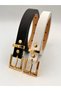 2cm Blindfolded Gold Buckle Women's Belt Trouser Belt Dress Belt Shirt Belt Coat Belt