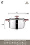 Enio 8 Piece Stainless Steel Cookware Set Rose Gold Eni-8620 - 5