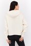 Women Relaxed Fit Brand Logo Long Sleeves Outdoor Sweatshirt, Cream - 3