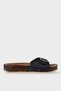 Women's Daily Slippers Adjustable Single Strap Stylish Orthopedic Summer Home Beach Vacation Work Slippers Dark Blue