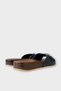 Women's Daily Slippers Adjustable Single Strap Stylish Orthopedic Summer Home Beach Vacation Work Slippers Dark Blue - 5