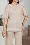 Çimalı Modal Fabric Short Sleeve Lycra Comfortable Casual and Stylish Bottom - Top Set Tracksuit Set - 4