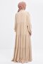 Ruffle Collar Detailed Gathered Dress S60166A0 - 4