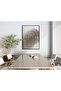 Hari̇kabi̇rev | Soft |   Beige Damask Door Patterned Model | Framed Tempered Glass Table Single Vertical