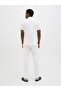12248606   Relaxed Fit Elastic Waist Linen Jogger Men's Trousers White - 2