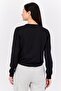 Women Sportswear Fit Long Sleeves Training Sweatshirt, Black - 3