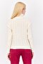 Women Turtle Neck Knitted Sweater, Off White - 3