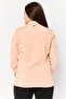 Women Spread Collar Brand Logo Shirt, Orange - 2