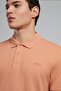Twins Men's 100% Cotton Polo Collar T-Shirt Salmon - 4