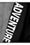 Hooded Unisex ADVENTURE Printed Black Zipper Cardigan - 3