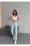 JEAN MOM LYCRA ALBASTRU DE MĂRIME INTERIOR - 4