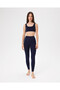 Navy Blue Organic Cotton Low Back Bra Backless Yoga Sports Bra - 5