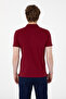 Men's Slim Fit Polo Neck Claret Red Basic T-Shirt 50298011-Vr177 - 5