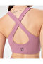 Organic Cotton Pink Halter Bustier - Low-Cut Cross Strap - 3