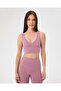 Organic Cotton Pink Halter Bustier - Low-Cut Cross Strap