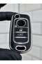 Fiat Egea Switch Nano Key Case Cover - Black / Silver - 3