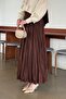 Kraşlı Hijab Skirt Bitter Brown - 2