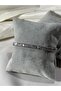 Zircon Plated Silver Steel Bracelet