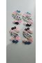 4 Pieces Letter S Width 5 cm Length 7 cm Felt Flower Embroidered Coat of Arms Patch