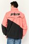 Men Two Tone Wind Breaker Jacket, Old Rose - 4