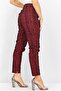 Women Skinny Fit Allover Print Pull On Pants, Brown and Black - 2