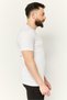 Men Sportswear Fit Short Sleeves Outdoor T-Shirt, White - 4
