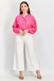 Women Sportswear Fit Hooded Long Sleeve Outdoor Hoodies, Shocking Pink - 4