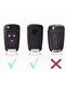 Opel Astra J Insignia Mokka 3 Button Switchblade Nano Switch Case Cover Black Silver Silver Color - 2