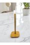 Bamboo Square Paper Towel Holder Decorative Napkin Holder Roll Paper Towel Stand Wooden Paper Towel Holder
