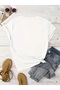 Unisex White Coffee and Teddy Bear Printed Oversize Cotton Summer Breathable Casual Stylish T-Shirt - 2