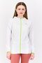 Women Sportswear Fit Long Sleeve Ultrawave Running Jacket, White/Lime