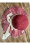 Ribbon-Detail Tulle-Beaded Girl's Fedora Hat - 4