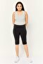 Women Sportswear Fit 3/4 Training Capri Tights, Black - 2