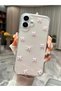 Apple iPhone 16 Compatible Case Pink Bow Shockproof Soft Silicone Cover - 8
