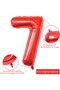 Balon, Flippy, Cifra, Model 7, 40 cm, , Rosu - 3