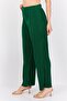 Women Regular Fit Textured Straight Leg Pant, Green - 2