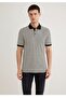 Polo Collar Slim Fit Striped Men's T-Shirt - 2