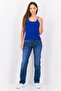 بلوزة نسائية بدون أكمام برقبة دائرية، لون أزرق - 4
