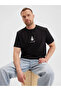 Fire Printed Crew Neck Short Sleeve Unisex T-Shirt - 3