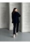Single Button Navy Blue Double Suit - 4