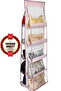 Luxury 10-Piece Hanging Bag In-Cabinet Organizer Organizer Pink 35X125