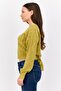 Women Pointelle Long Sleeves Sweaters, Mustard - 4