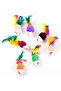 10pcs random colors Cute Mini Soft Fleece False Mouse Cat Toys Colorful Feather Funny Playing Traini - 8